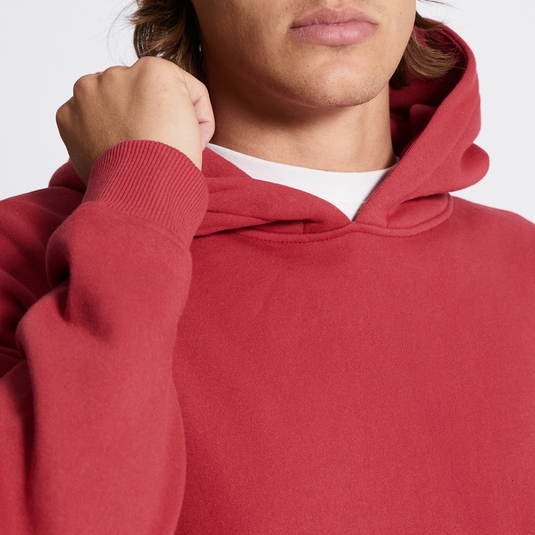 Boxy hoodie "Luka" Ruby red